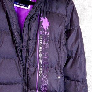 U.S. POLO ASSN. Womens Jacket == Size Small == Puffer Style== Like New == Hood